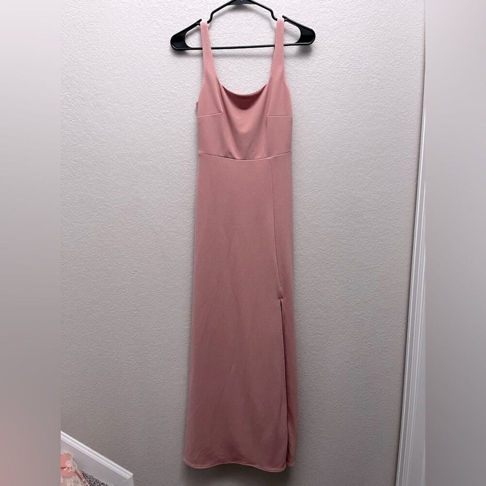 Birdy Grey Alex Dress Crepe Dusty Rose Bridesmaid Dress Size XS - Picture 2 of 6